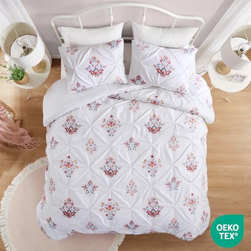Comfort Spaces Misha Tufted Duvet Cover Set, Full/Queen, 3 Piece, White - image 2