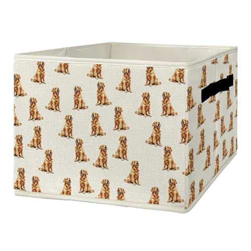 EGBTL Golden Retriever Gifts Storage Bins & Boxes with Handles,