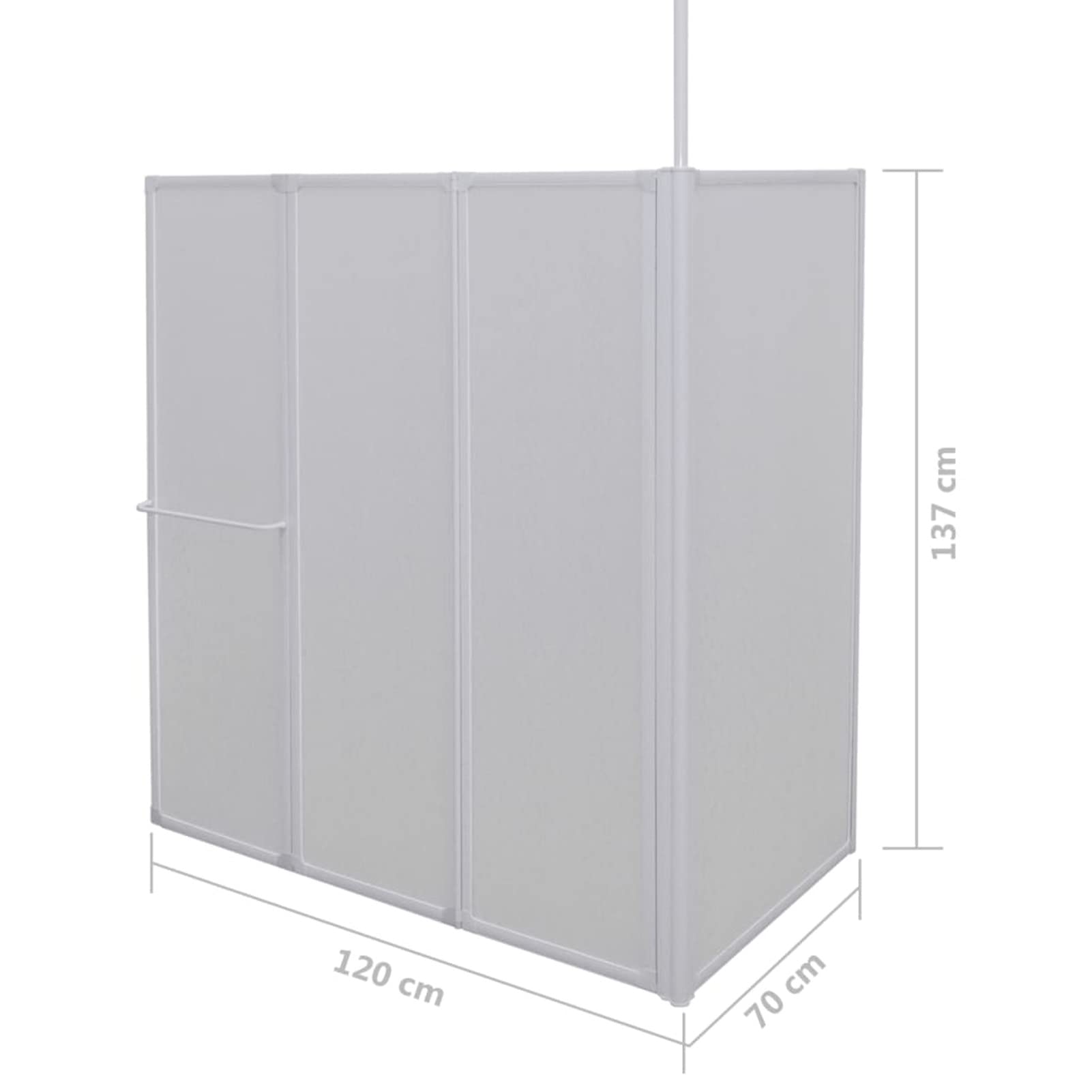 Wejście narożne Kabina prysznicowa kabina prysznicowa mokry pokój równy panel boczny drzwi prysznicowe, zasłona prysznicowa ściana w kształcie litery L 70 x 120 x 137 cm 4 panele składane