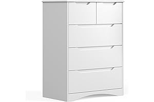 Gizoon 5 Cajones Mueble de Madera para Ropa