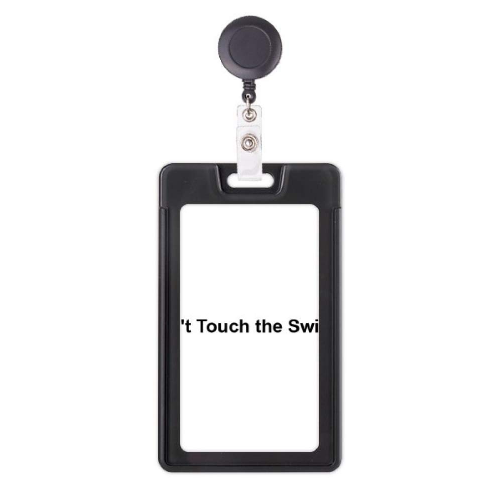 Étui rétractable avec symbole Don't Touch Switch Noir avec coque de protection antichoc fine - 5