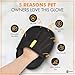 2 Packs Pet Hair Removal Glove – Electrostatic Pet Hair Remover Glove, Reusable Magic Brush Pet Hair Grooming Tool for Cats & Dogs, Furniture, Carpet, Clothing & Car Seat – Black