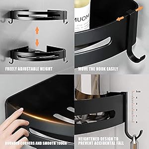 Fulminare Self-Adhesive Aluminium Bathroom Corner Shelf Rack Bathroom Corner Organizer Stand Bathroom Organisers Storage Racks Bathroom Shelf/Shelves Corner - Polished Round Corner (Pack 2) Fulminare Self-Adhesive Aluminium Bathroom Corner Shelf Rack Bathroom Corner Organizer Stand Bathroom Organisers Storage Racks Bathroom Shelf/Shelves Corner - Polished Round Corner (Pack 2)