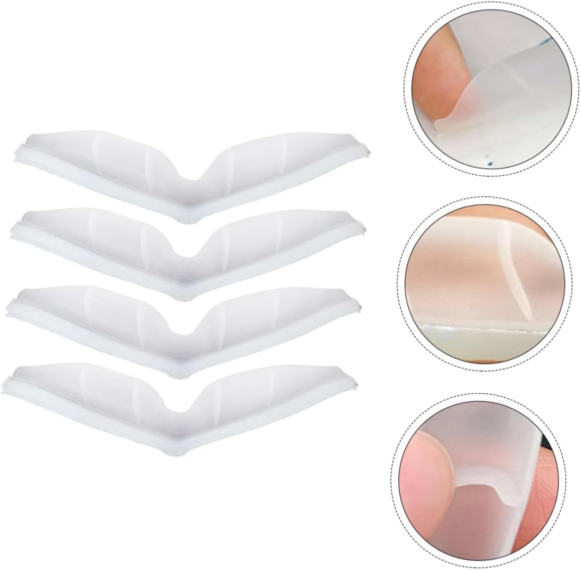 NOLITOY 8pcs Silicone Fog Glasses Mist Preventer Reusable Washable Eyeglass Accessories for -Grade Material for Safety and Comfort
