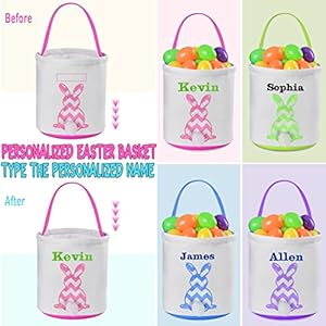Personalized Easter Baskets for Kids, VAPCUFF Easter Basket Bags Easter Gifts Easter Bunny Basket Easter Egg Hunt Basket Easter Eggs Basket - Blue Personalized Easter Baskets for Kids VAPCUFF Easter Basket Bags Easter Gifts Easter Bunny Basket Easter Egg Hunt Basket Easter Eggs Basket Blue