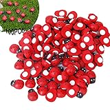 🐞 【Multifunktionale Dekoration】 Marienkäfer können als Bastelbedarf verwendet werden und handgefertigte DIY-Objekte wie Karten, Kalender, Fotorahmen, Sammelalben, Hochzeitseinladungen, Schmuckschatullen, Pflanzen und Blumen für Sie dekorieren.