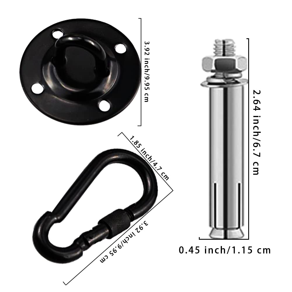 Supporto Soffitto Per Sacco Da Boxe Yourkon - Portata 140 Kg, Acciaio 5 Mm, Vernice Polvere - Foto 6