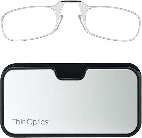 ThinOptics Universal Pod Case and Readers Rectangular Reading Glasses