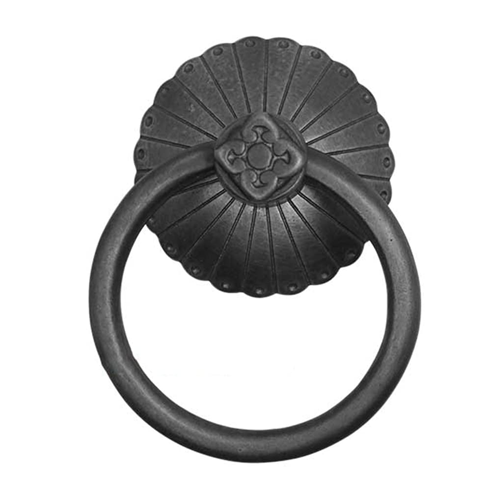 Aldaba para puerta de latón y manija decorativa vintage de 8.8cm para entrada exterior