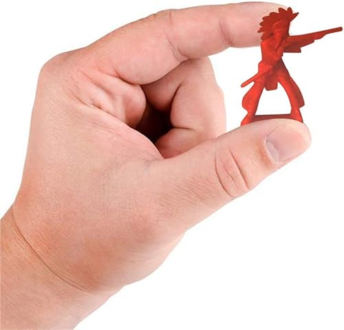 Miniatura 4 de ArtCreativity Surtido de 144 figuras de acción de vaquero e indio – Mini figuras de plástico a granel en varios colores y posturas – recuerdos de