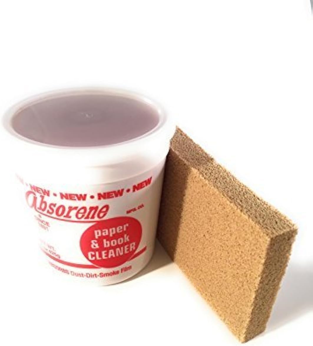 Absorene Book Cleaner and Dirt Eraser (Bundle- 2 Items) for Cleaning Dirt and Dust Off Books and Documents