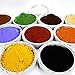 Produktbild 10 teiliges Proben Bastelset je 100g (24,85/kg) Pigmentpulver Eisenoxid Oxidfarbe Farbpigmente Trockenfarbe für Beton Gips Knetbeton - schwarz rot gelb weiß braun grün blau ocker orange hellbraun