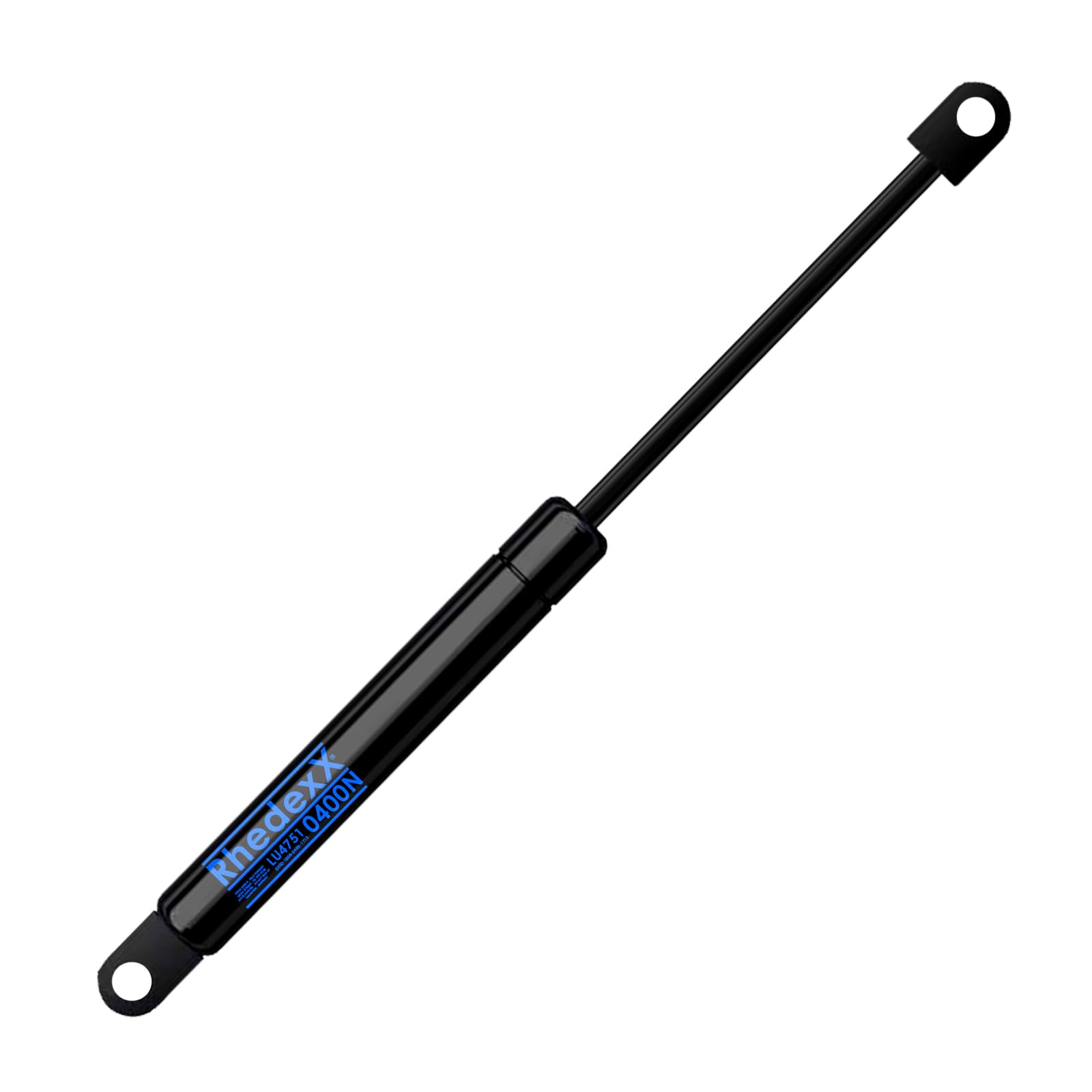 Molle a gas di ricambio per Stabilus Liftomat 084611 0400N, RhedexX® ammortizzatore a gas saldato con occhio articolato, molle a gas, lunghezza 485 mm, corsa 200 mm, forza 400 N (485/200/400N