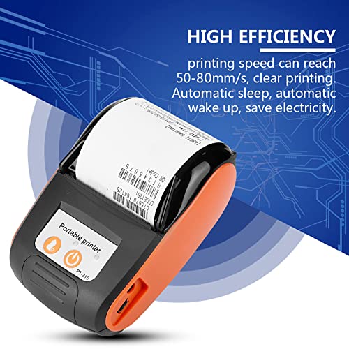 Annadue Tragbarer Kabelloser Thermo Belegdrucker, Bluetooth Personal Bill Maker Machine 58 Mm USB POS Drucker für /iOS/Android, für den Restaurantverkauf Im Einzelhandel