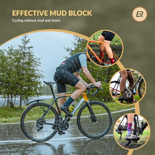 Guardabarros para Bicicleta ROCKBROS Ajustables para MTB 26-29" Delantero y Trasero miniatura 3