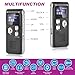 Relaxweex 3 Pcs Ghost Hunting Equipment Kit Includes 1 Pcs 8GB Audio Recorder 1 Pcs Emf Detector Emf Meter Magnetic Field Detector 1 Pcs Fm Radio EVP Recorder for Paranormal Research (Emf Meter1)