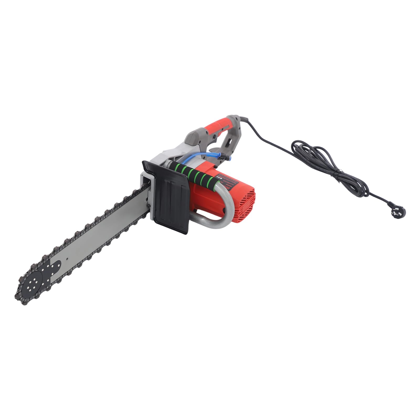 Sierra de hormigón eléctrica 6500 W, 220 V, con bomba de agua y cadena doble de diamante, cortador de hormigón para granito/hormigón/piedra, profundidad de corte de 48 cm, 6300 rpm, nivel de