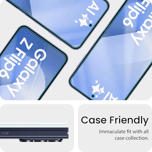 Image of FIRST MART TPU Screen Protector for Samsung Galaxy Z Flip 6 - Unbreakable Membrane Protection, Case Friendly Coverage, Bubble-Free, Edge to Edge Coverage [ 1 Pack]