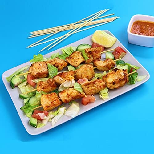 PME Large Skewers-Pack of 100-10 inch, Bamboo, Blue|red|Oak|Yellow