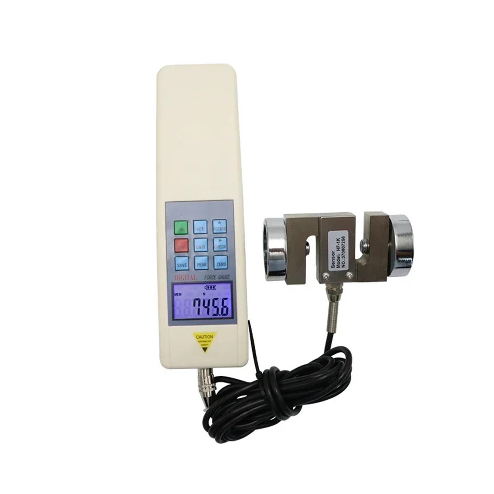 1000N /2000N/3000N/5000N Cyfrowy Miernik Siły Dynamometr Przyrządy Pomiarowe Siły Pchania Ciągnięcia G Tester Miernik(2000N)