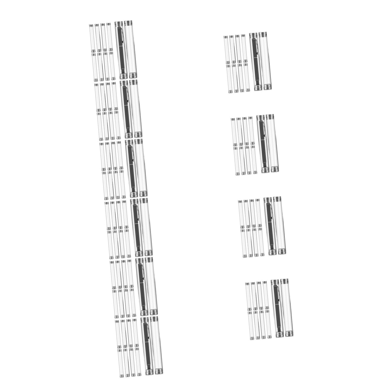 Artibetter 10 Set Portapenne Acrilico Per Penne Compatto Per Ufficio E Casa Per Mostrare Tuoi Scrittura 10 Pezzi * 10