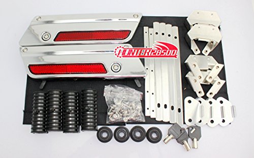 Hunter bike Hard Bags Saddlebag Latch Hardware Hinges Kit for Harley DavidsonTouring Models