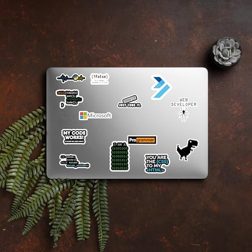 Image of D2C Software Engineer Stickers Pack | 63 Programming Language Stickers for Laptop | Java Python C++ Developer Decals | Tech Professional Gift India