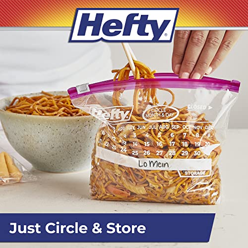 Hefty Slider Calendar Storage Bags,Quart Size,320 Total,40 Count (Pack of 8) - image 5
