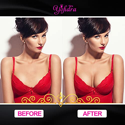 Yofidra Silicone Bra Inserts And Breast Enhancers, Add 2 Cups, Breathable, Reusable,1 Pair (Soild, L) (L) #TOP2