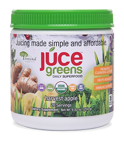 JUCE Greens Superfood: Harvest Apple Flavor | Best Tasting Blend | Detox
