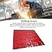 Welding Curtain Protective Screen Red Flame Retardant Water Proof Level 6 Polyethylene Screen for Workshop Industrial Safety