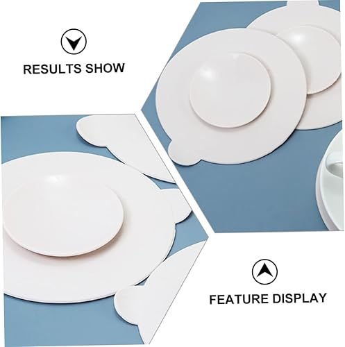 Miniatura 4 de 3 alfombrillas de silicona antideslizantes para vajilla para una fácil limpieza, mejoradas habilidades alimenticias, silicona de grado alimenticio