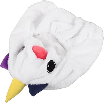 Cute Cartoon Motorcycle Helmet Cover Plush Unicorn Decoration