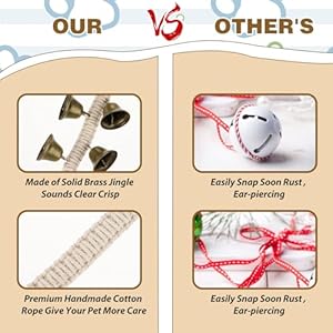 Canine Bell Canine Door Bell for Potty Coaching Adjustable Hanging Door Bell Size Cotton Hand Woven Canine Doorbell with 6 Additional Loud Bells for Small Medium and Massive Canine to Go Exterior Pet Provides  Cucciolini Doodles Canine bell canine door bell for potty coaching adjustable hanging door bell size cotton hand woven canine doorbell with 6 additional loud bells for small medium and massive canine to go exterior pet provides   cucciolini doodles