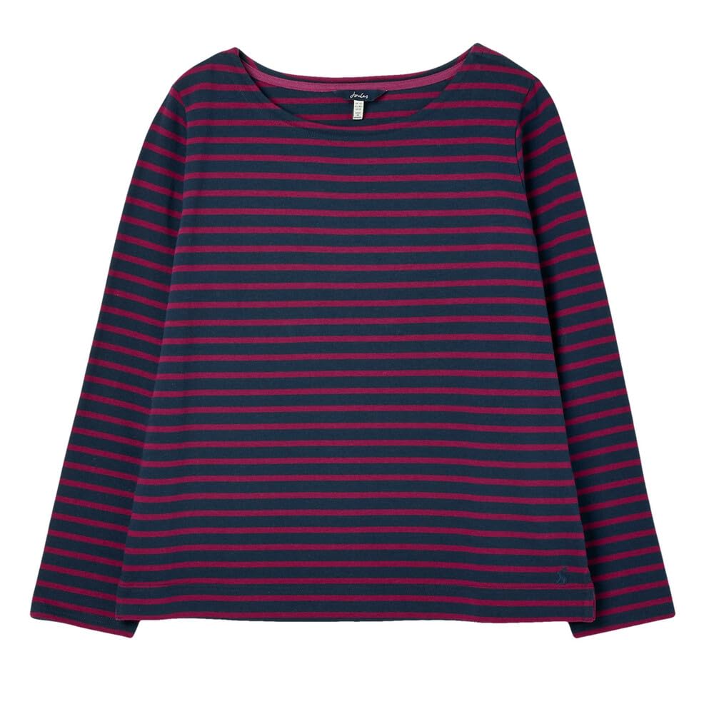 JoulesWomens Brancaster Round Neck Cotton Long Sleeve Top