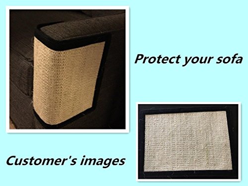 Viiler Fashionable Cat Scratcher Pad With Flexible Materials & Features Velcro Backing For Wrapping Around Table, Couch, Chair, Furniture Leg To Prevent Furniture Scratching 12 16" (Roll Design, M) #TOP5