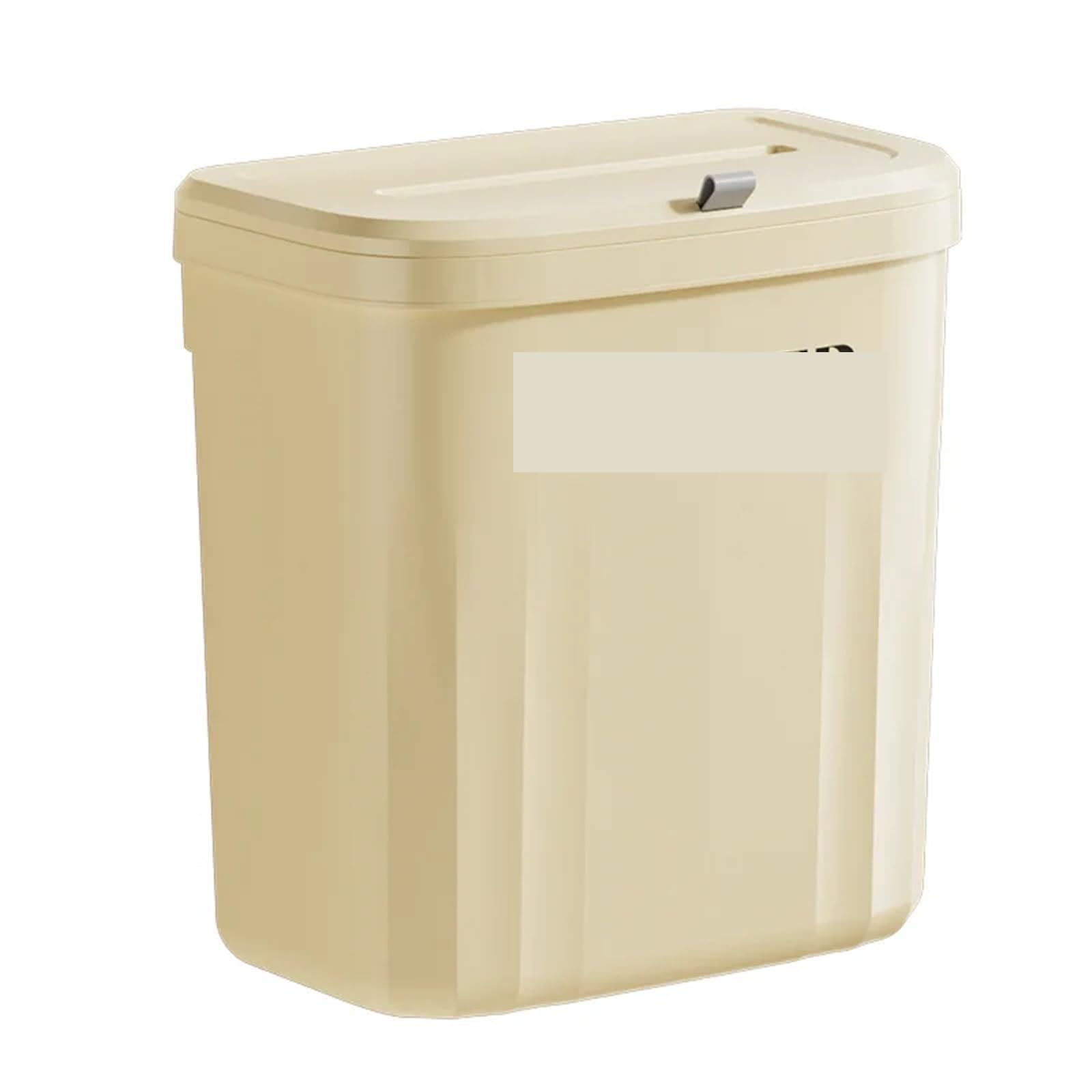 Pattumiera da cucina Bidone della spazzatura sospeso a parete con coperchio for armadio sotto il lavandino rifiuti(Yellow-L)
