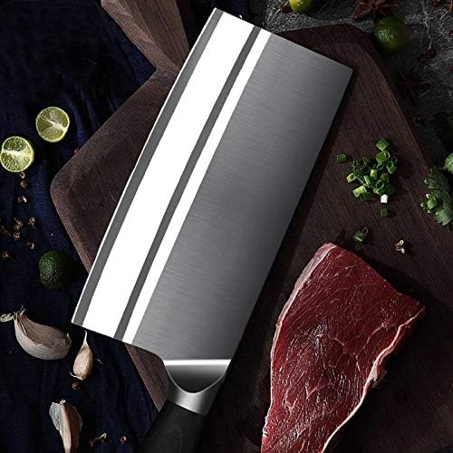 MAYiT Meat Cleaver Knife, Professional Kitchen Knife 9Cr18 Stainless Steel Kitchen Knife Chopper Slicer for Hotel House Cooking Cleaver Tool