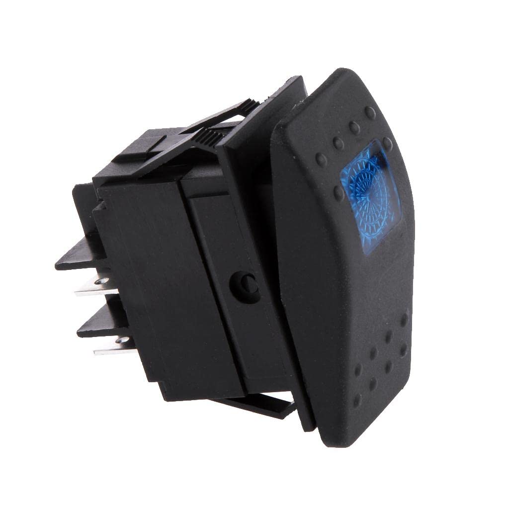 velura 4 pin waterproof 12v 20a bar rocker toggle switch led light car boat blue|switches controls|as per descriptions| motors