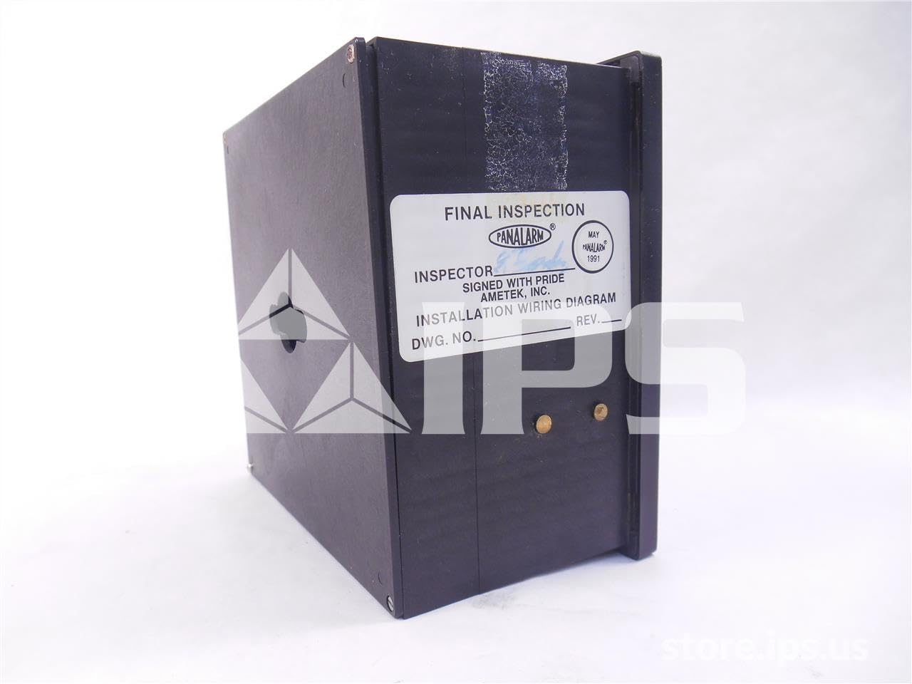 خلف view of the AMETEK PANALARM Alert Panel with a 'Final Inspection' label.