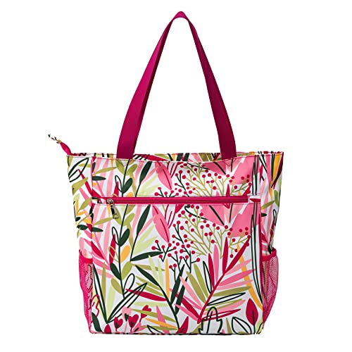 Solance - Bolso grande para compras, bolso de hombro, gimnasio, playa o viaje con bolsillos Solance - Bolso grande para compras, bolso de hombro, gimnasio, playa o viaje con bolsillos