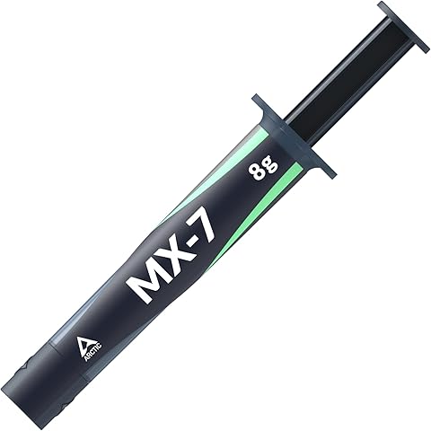 ARCTIC MX-7 (8 g) – Pasta térmica de alto rendimiento para CPUs, consolas, procesadores, tarjetas gráficas y portátiles. Alta conductividad, larga duración, no conductiva ni capacitiva