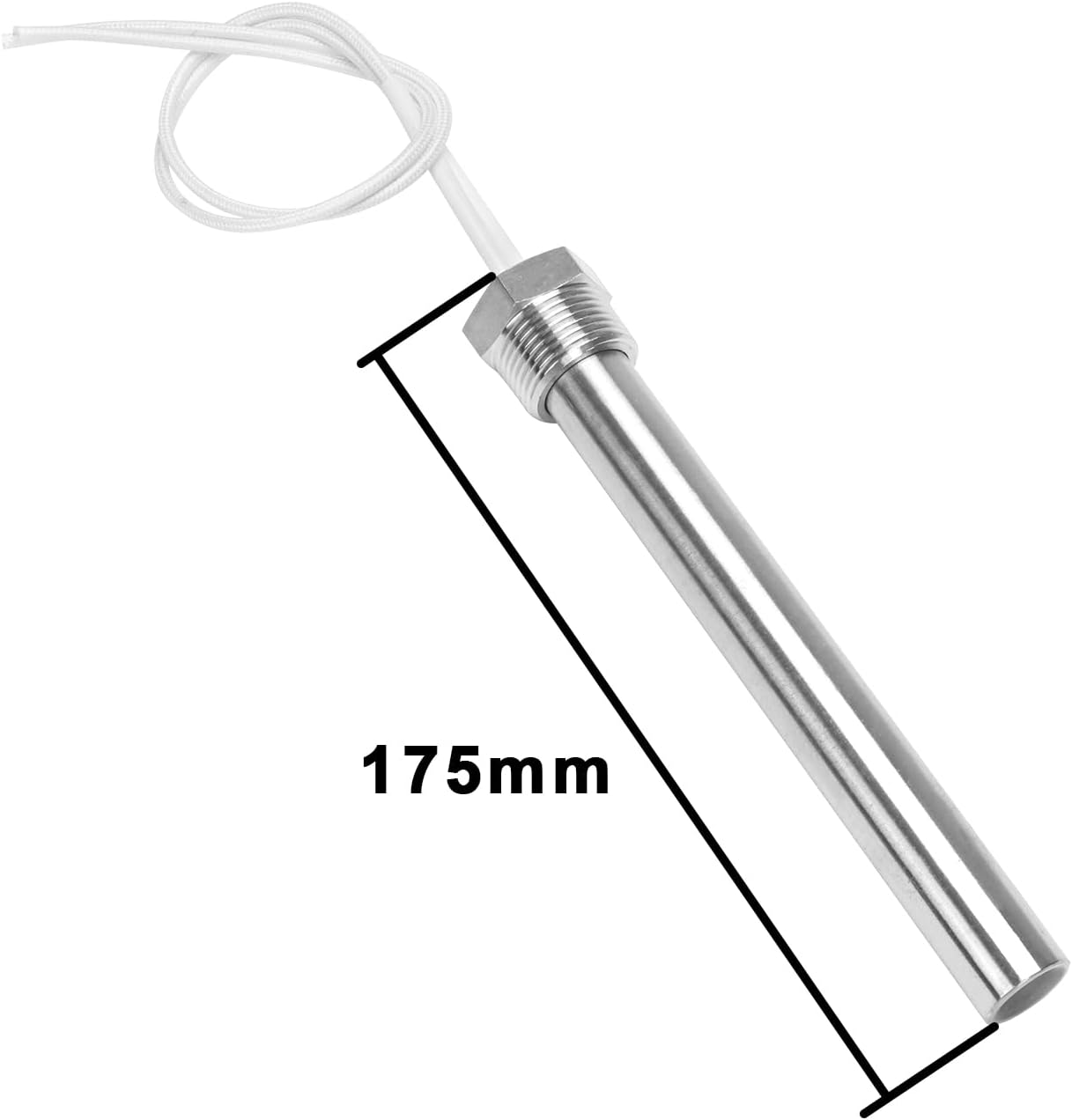 DERNORD Immersion Cartridge Heater 12V 150W Hot Rod Heating Element Replacement 3/4 Inch Thread