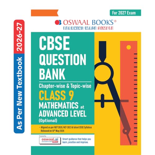 Oswaal CBSE Class 9 Mathematics Advanced Level Question Bank Chap...