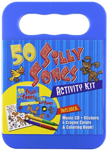 50 Silly Songs CD Activity Kit (Packaged in carrying case with Stickers, Crayons and Coloring Book)