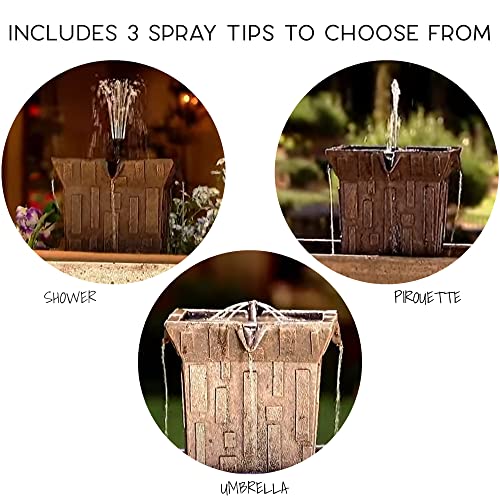 Bernini Fortezza Cordless Fountain Tower Instantly Turns Any Water Container Into A Decorative Fountain, Battery Powered Water Fountains For Soothing Sounds Indoor Or Outdoor #TOP5
