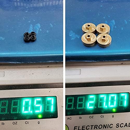 AXspeed 1: 24 RC Crawler Heavy duty Brass Hex Adaptor for SCX24 AXI90081 AXI00001 AXI00002 Car 4pcs