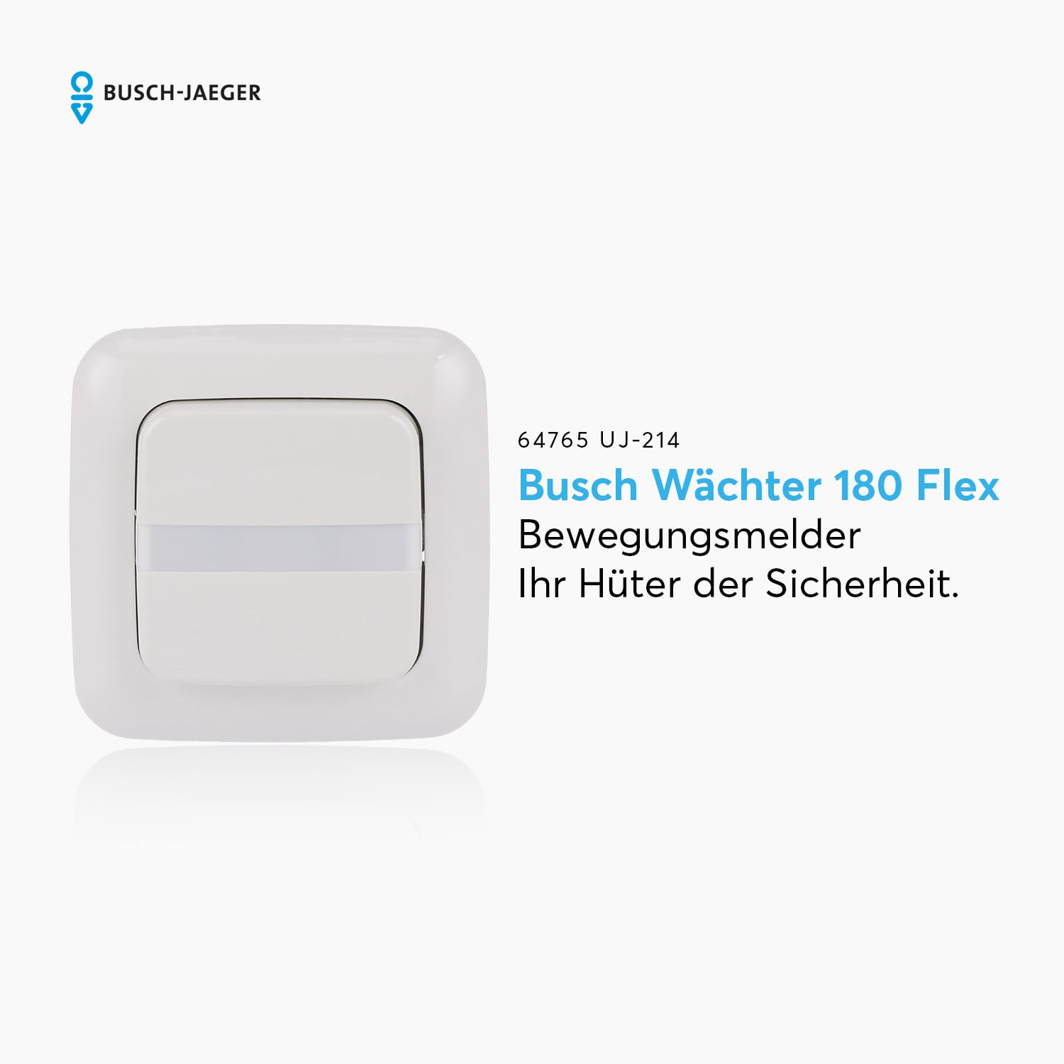 Busch-Jaeger 64765 UJ-214 Komplettset Komfortschalter Flex Relais-Einsatz Reflex-SI-Abdeckrahmen 1-Fach Alpinweiß 2CKA006800A2908