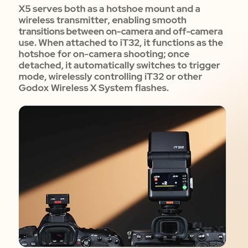 Image of Godox IT32 TTL Camera Flash+X5C Trigger for Canon 6D Mark II, R7, R8,R10,RP