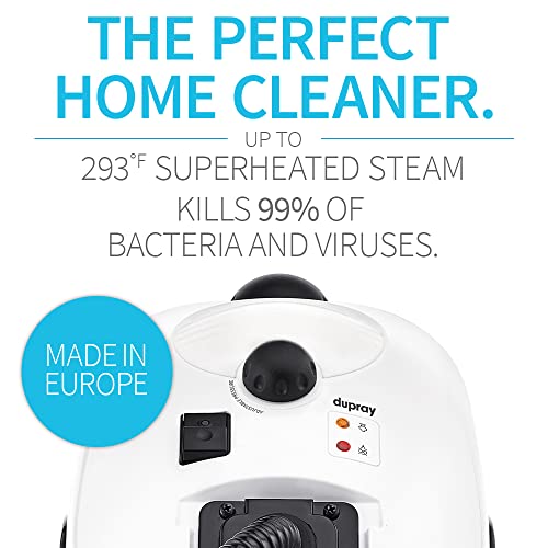 Dupray HOME Steam Cleaner European Made Kills 99.99%* Bacteria Viruses for Disinfection and Cleaning Flooring, Cars, Tile, and More - Thumbnail 2